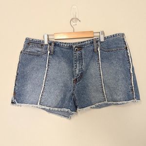 Vintage North Crest Exposed Seam Cutoff Denim Shorts